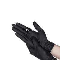 nitrile gloves black 100pcs food grade waterproof allergy free disposable work safety gloves car wash polishing protection tools