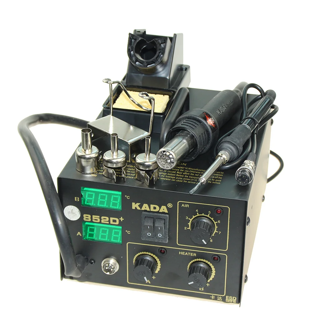 Горячая Распродажа KADA 852D + паяльная станция SMT паяльник горячим воздухом для