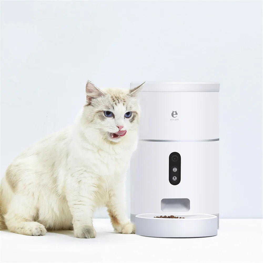 4L кошка Еда диспенсер для кошек автоматическая кормушка домашних животных с
