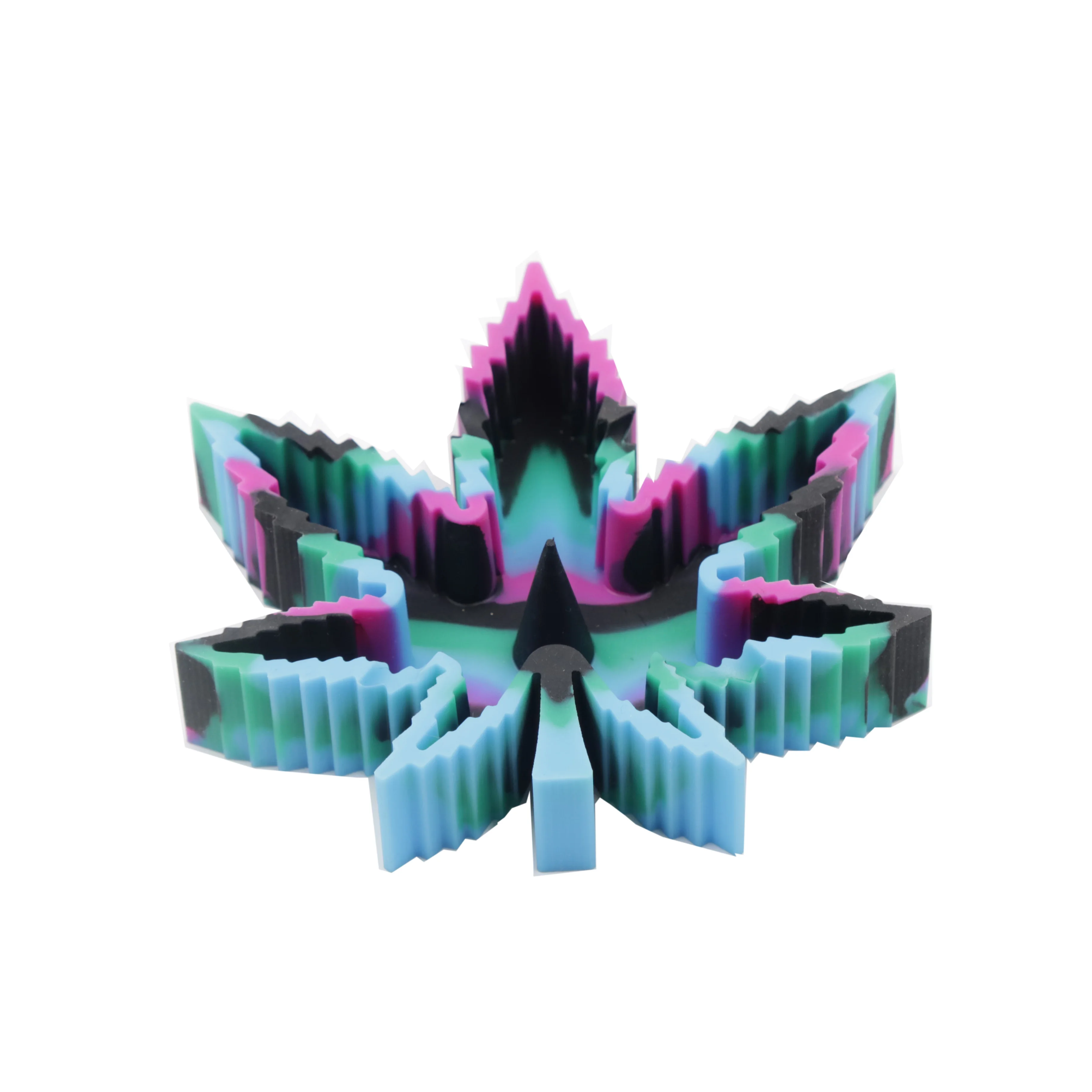 

Термостойкие силиконовые листья портативный пепельница для табачных пепельниц случайный