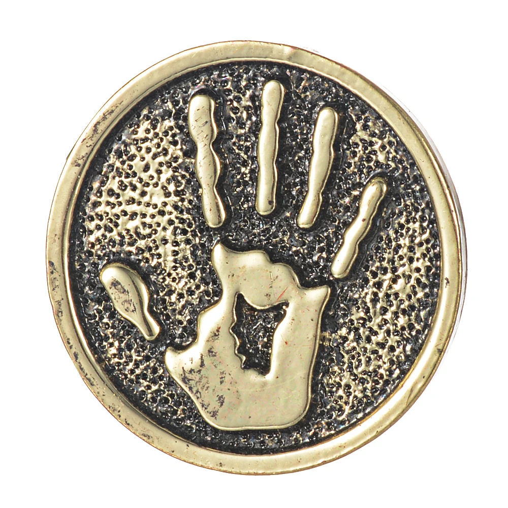 Дизайн в форме ладони античная латунь кнопки 18 мм оснастки Подвески fit Имбирные