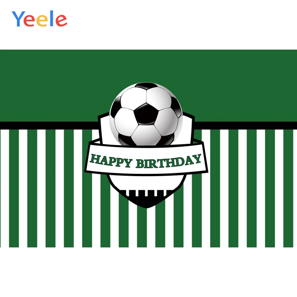 Фоны для фотосъемки Yeele с изображением футбольного поля детского дня рождения