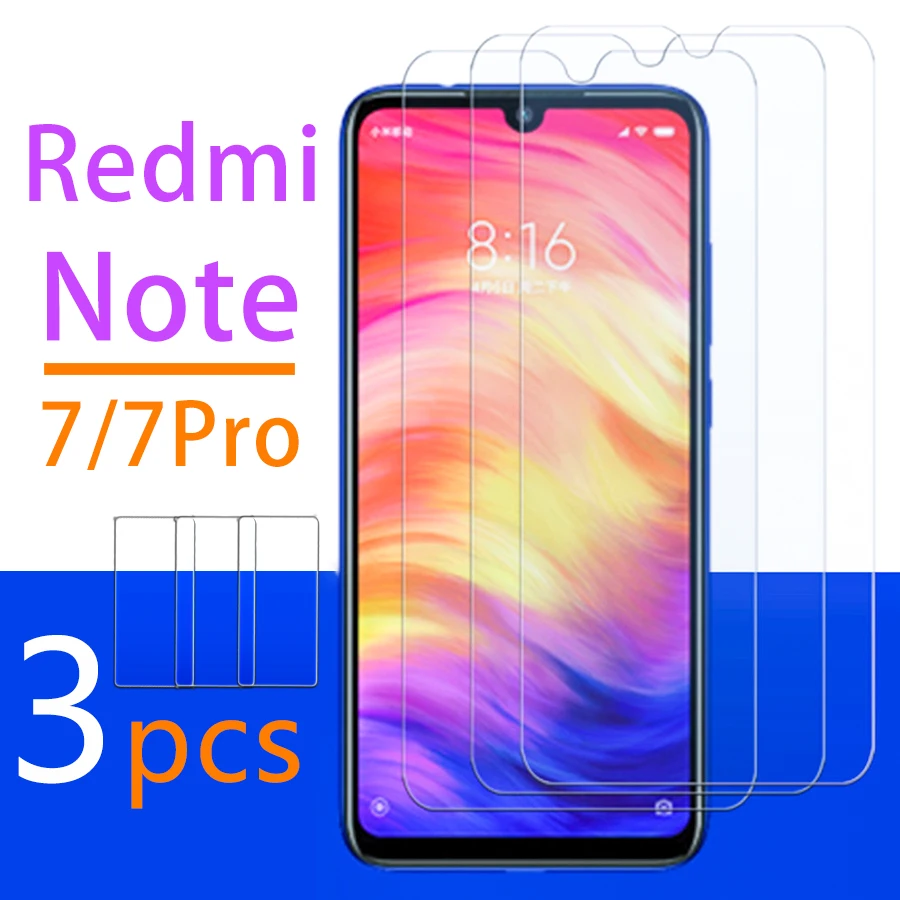 

Защитное стекло для xiaomi redmi note 7 pro, 7 pro, note 7, note 7, 3 шт.