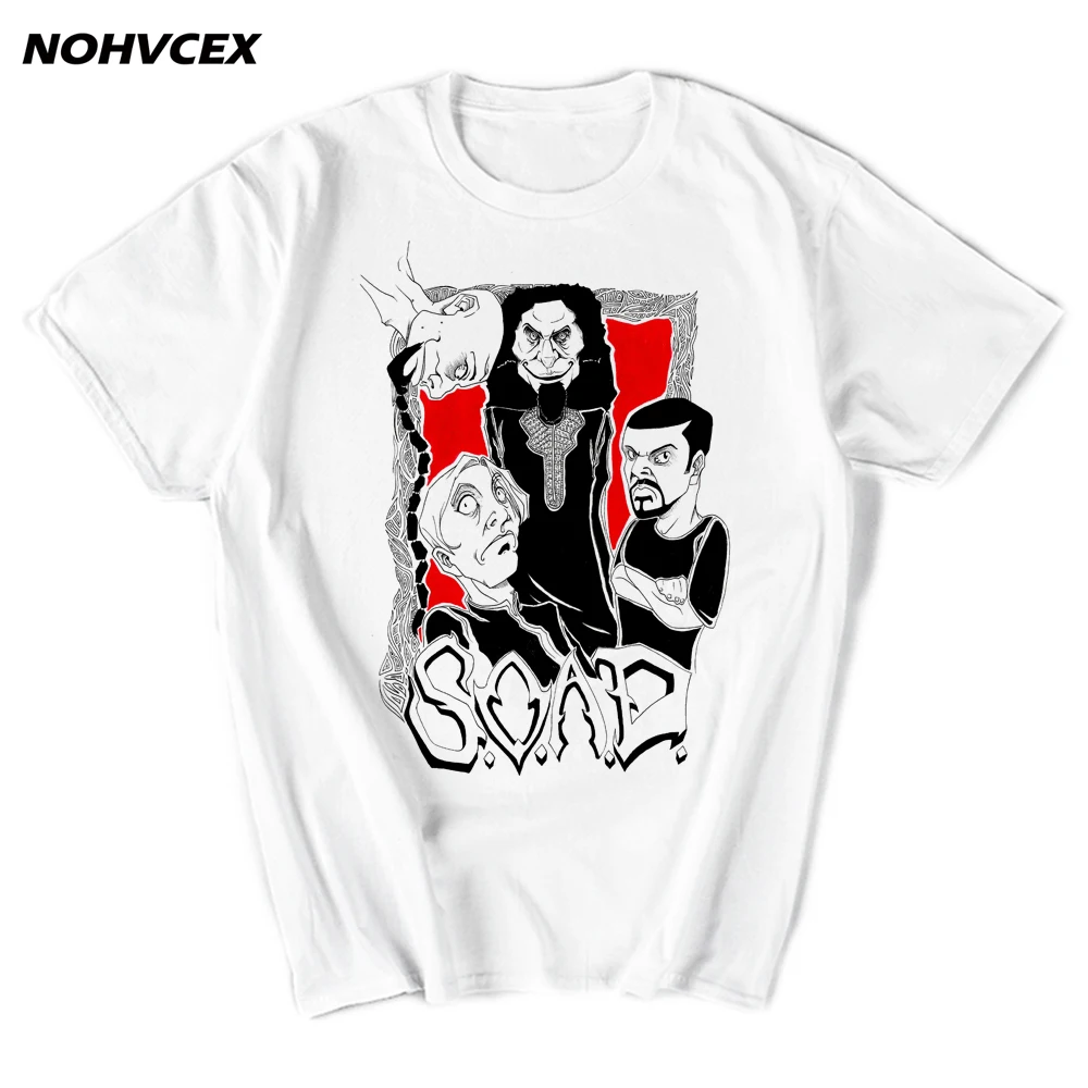 Футболка System Of A Down Soad с изображением РОК металлической музыки для мужчин и