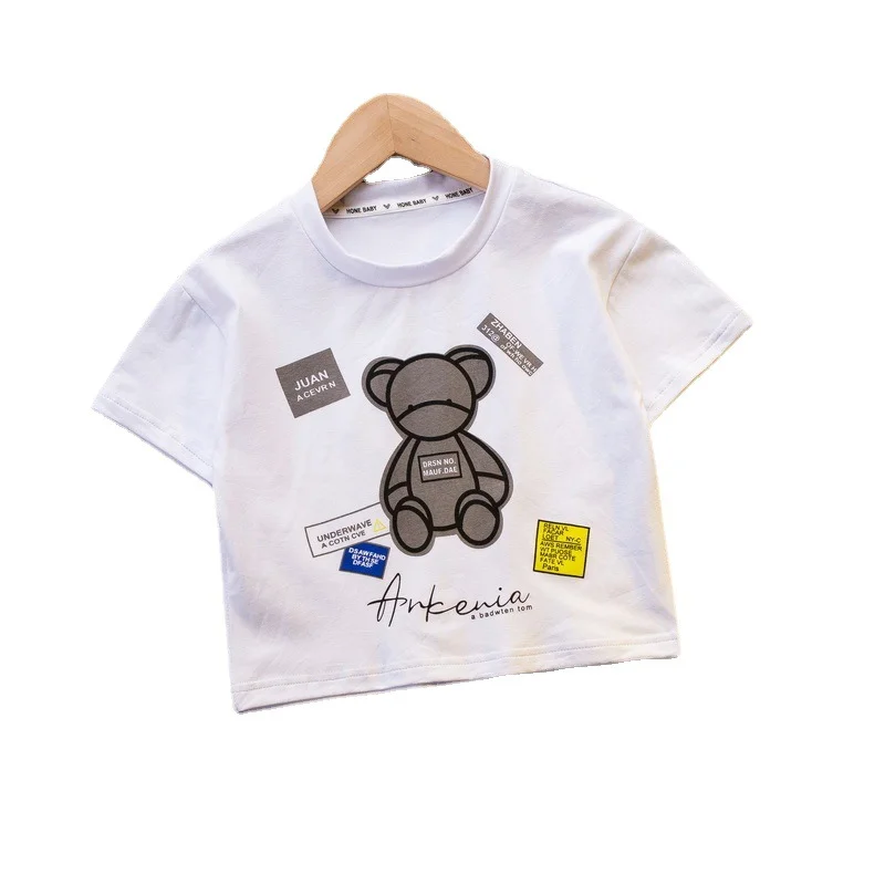 

New Summer Baby Girls Clothes Children Boys Sports Cartoon T-Shirt Toddler Casual Cotton Costume Infant Kids Sportswear
