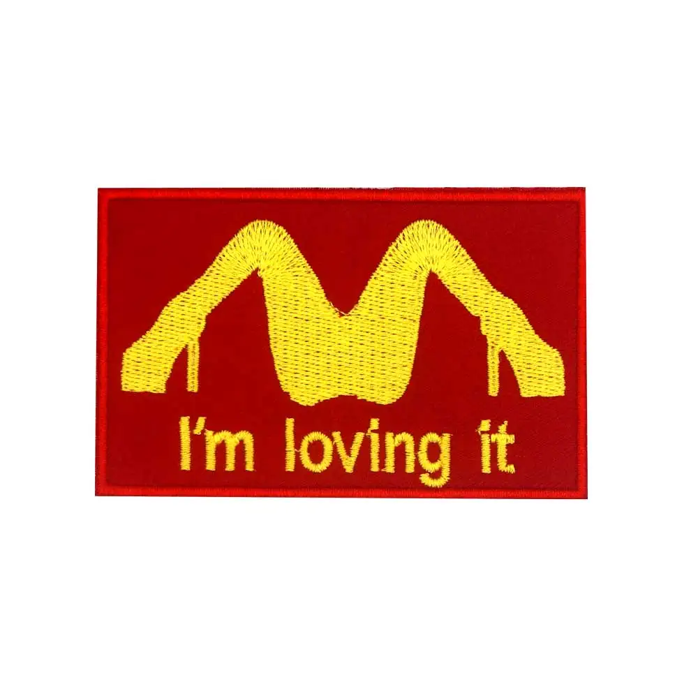 Я любить его патч вышитая аппликация этикетка для шитья панк байкерское патчи