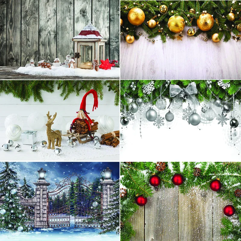 Виниловые фоны для фотосъемки на заказ реквизит рождественской тематики фон с