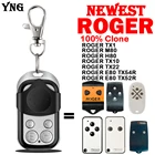 Дубликатор дистанционного управления ROGER H80  TX1  TX10  M80  E80 TX54R  E80 TX52R, управление гаражной дверью, 433,92 МГц, фиксированный код