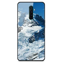 for oppo reno ace phone case tempered glass case back cover with black silicone bumper series 2