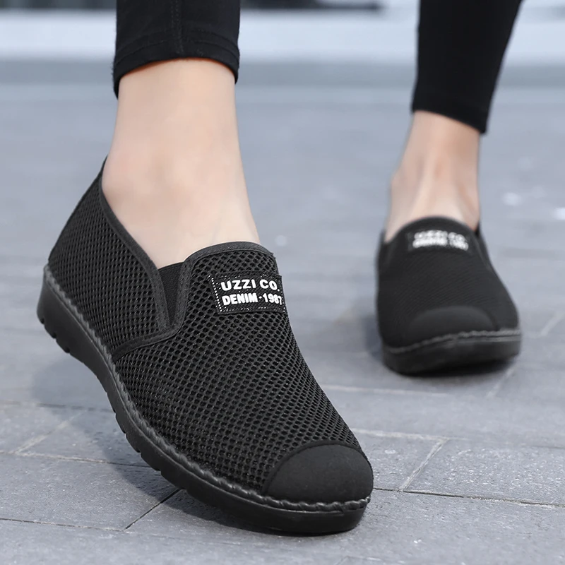 Tenis Feminino Women Breathable Flat Shoes Light Soft Sport Woman Tennis Female Stability Walking Sneakers Trainers Cheap | Спорт и