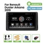 Автомагнитола на Android 11 для Renault Duster Arkana 2019 SWC HD 1024*600 мультимедийный видеоплеер GPS FM-навигатор Carplay DSP