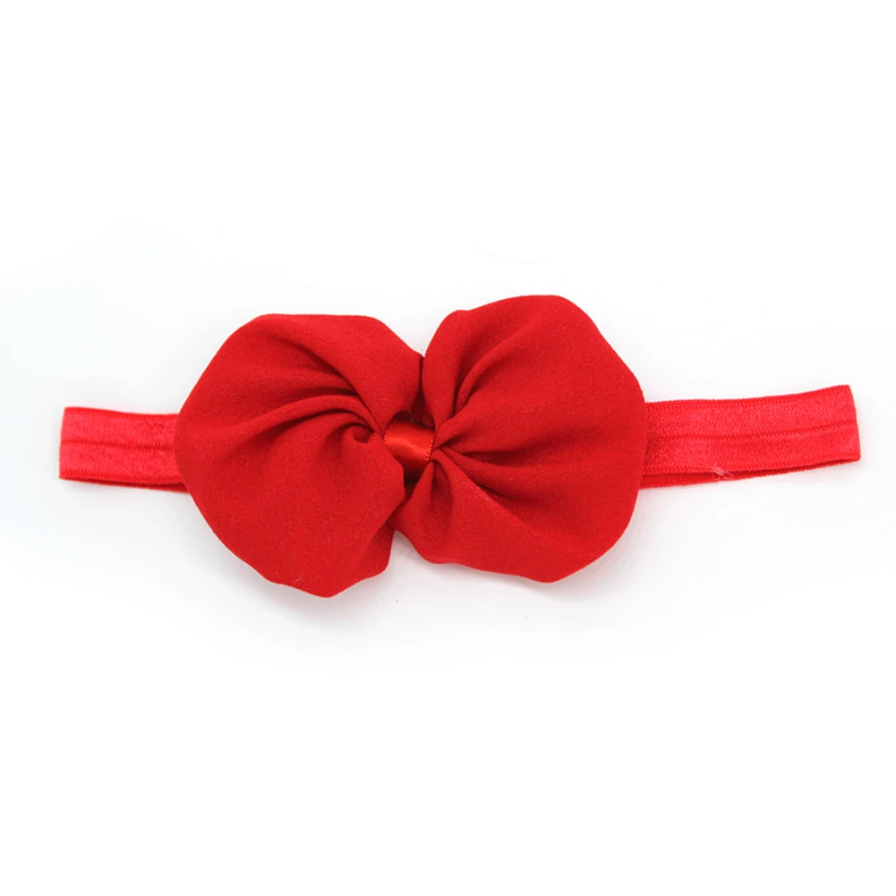 

Children Cute Bow Knot Headband Toddler Solid Color Elastic Hair Band Ribbon Baby Girls Headdress Hair Accessories