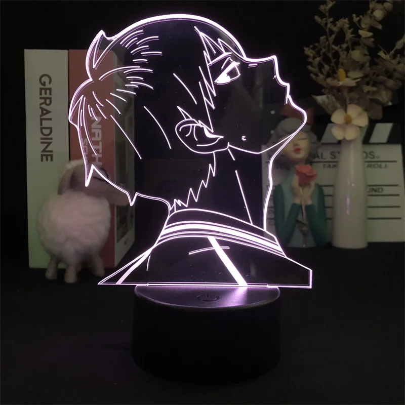 

Haikyuu Japanese Anime Manga Decorative Table Bedroom Child Color Projector Children 3D Night Light Alarm Clock Base Light