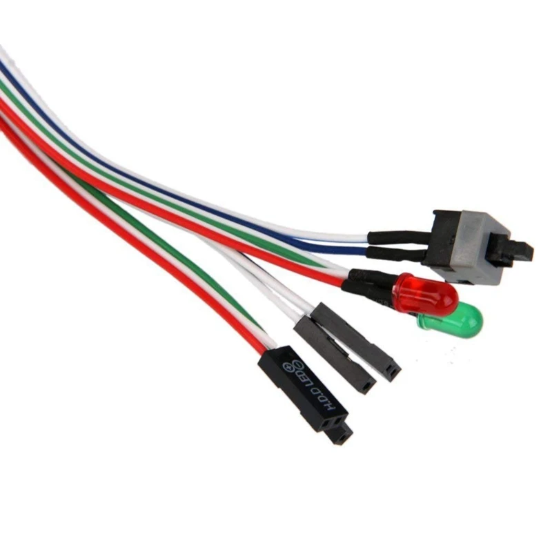 ATX сброс выключения/вкл. Кабель компьютер чехол светодиодный светильник источник