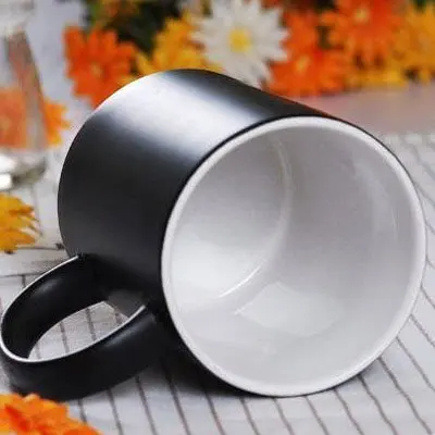 Crow Indian Flamen Priest Totem Tattoo Pattern Heat Sensitive Changing Color Mug Milk With Handles 350 ml | Дом и сад