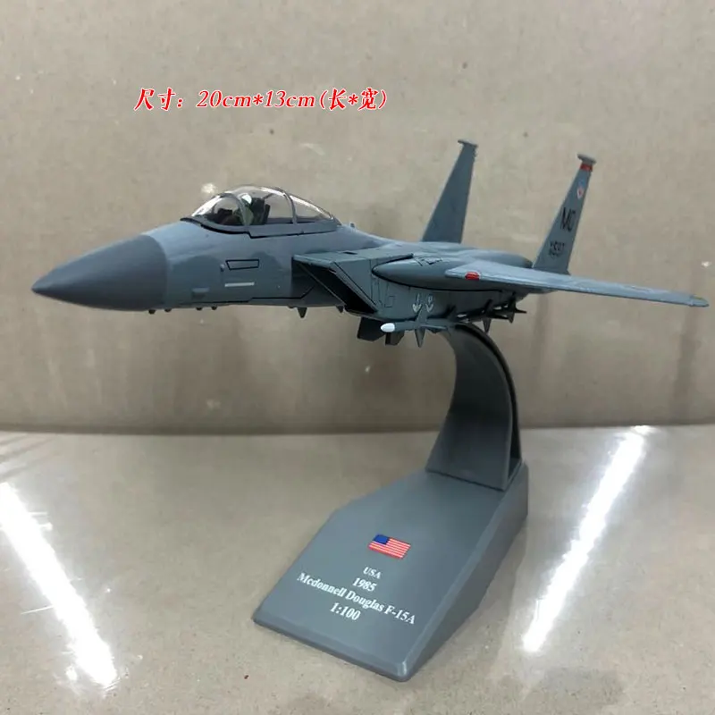 AMER 1/100 масштаб военная модель игрушки USAF F-15A F15 Истребитель Eagle литой металлический самолет модель игрушки для сбора/подарка