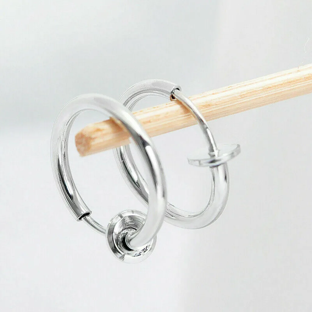 Выдвижные серьги без необходимости пирсинг мужские и женские классические