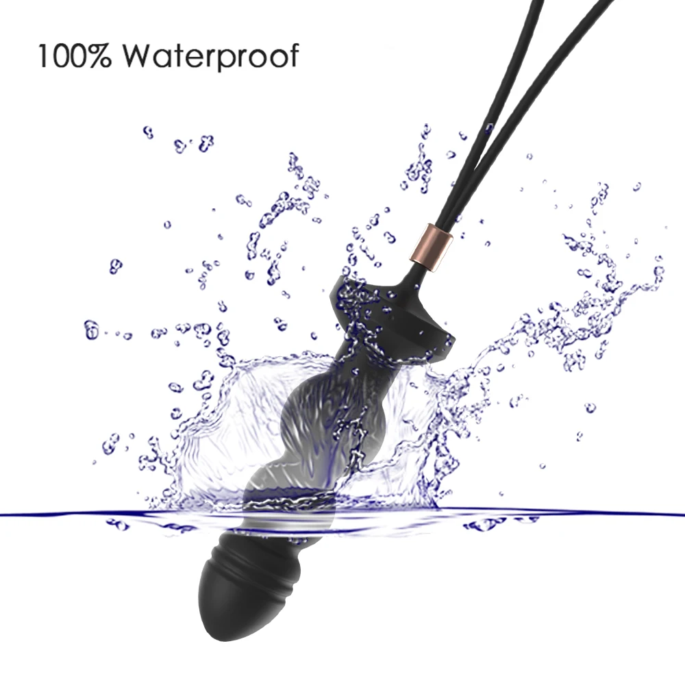 Анальная пробка для мужчин Вибрирующая с кольцом пениса Анальный вибратор