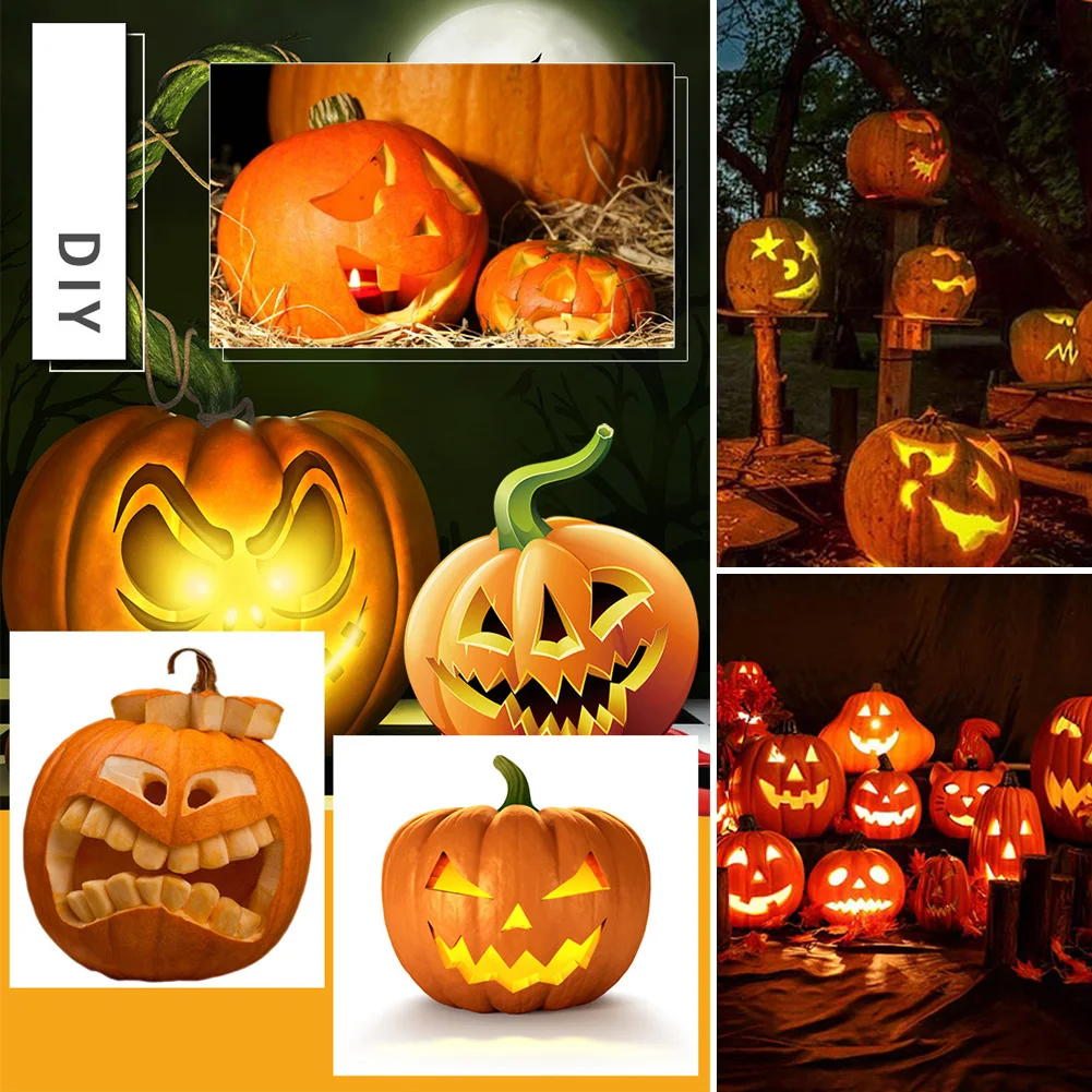 5/8pcs Halloween Thanksgiving Festival Pumpkin Carving Tools Stainless Steel Cutter Kitchen | Дом и сад