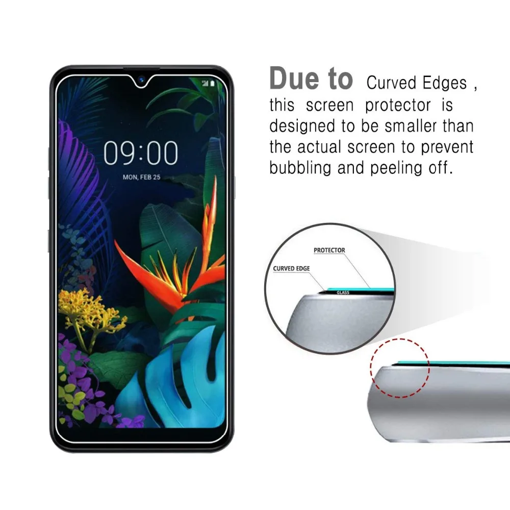 2.5D 9H Защитная пленка для LG Q60 2019 закаленное стекло K8X Phoenix 5 дюймов отражающая Risio 4