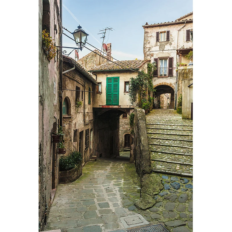 Nitree красивые улицы здания пейзаж фото студия в Вертикальную Полоску фоне