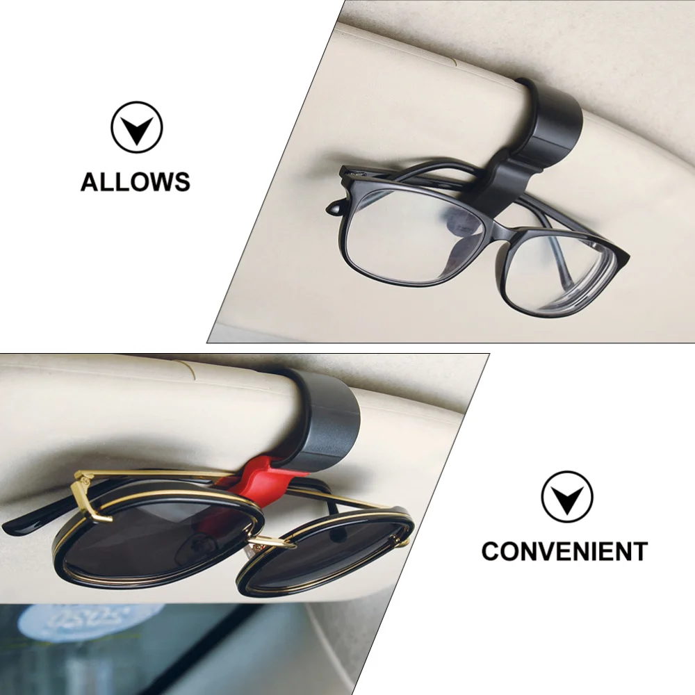 

2Pcs Universal Car Sun Visor Ticket Holder Practical Eyeglasses Mount for Car