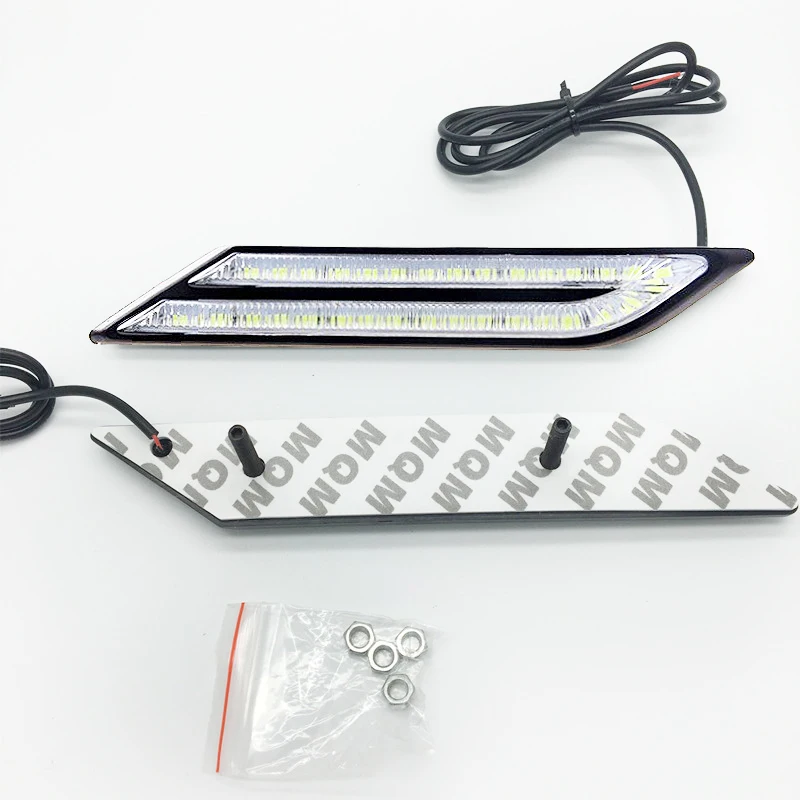 2 шт. автомобильный Стайлинг DRL светодиодные дневные ходовые огни тормоз и