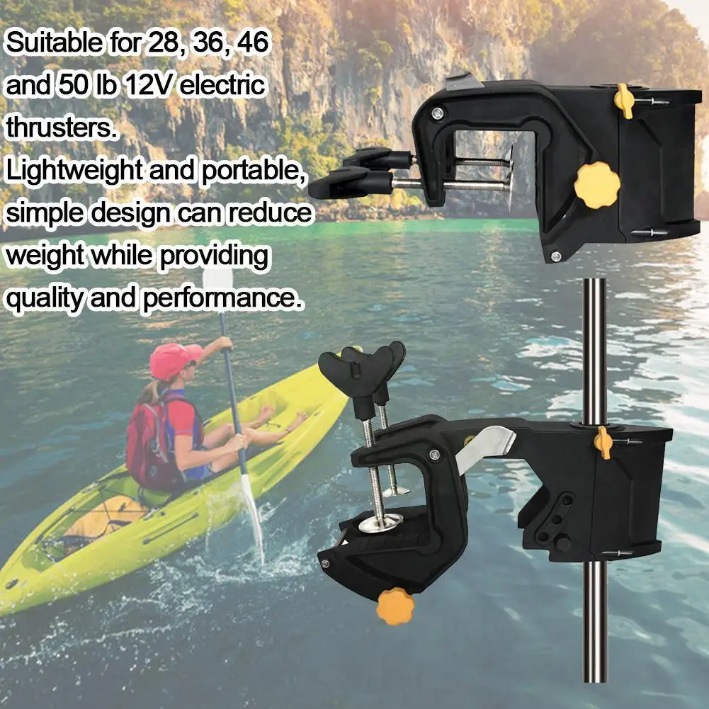 

Kayak Motor Bracket Pneumatic Inflatable Boat Canoe Clamp Hanger B5y1