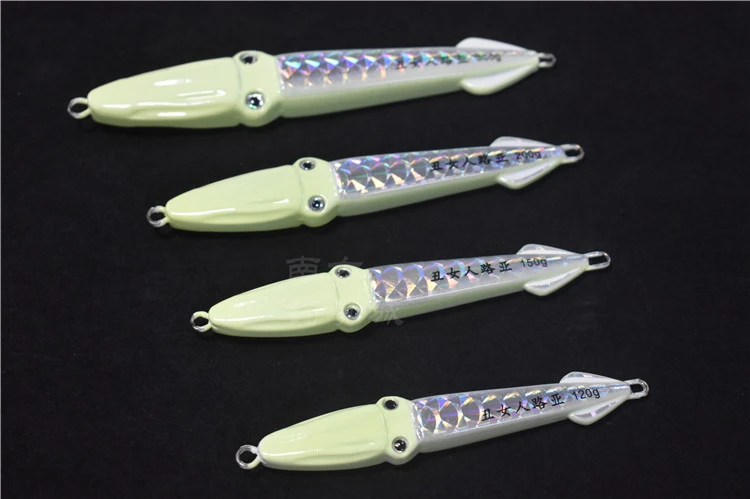 Рыболовные снасти фосфоресцирующая приманка лазерный светящийся кальмар 150/200 г