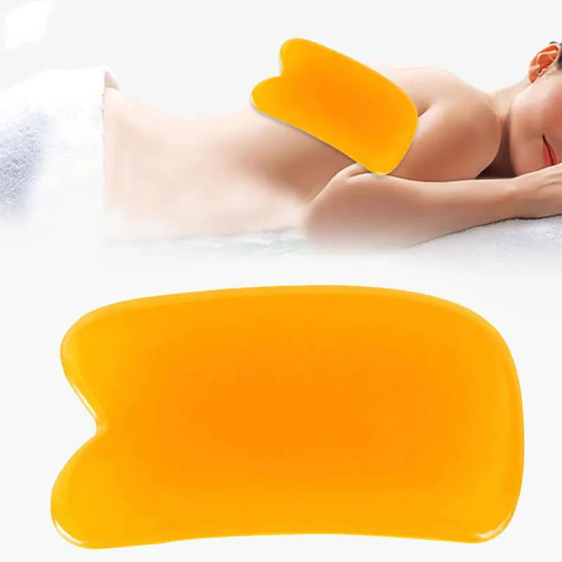 

1 Pieces SPA Massage Beeswax Guasha Scraping Massage Scraper Face Massager Acupuncture Gua Sha Board