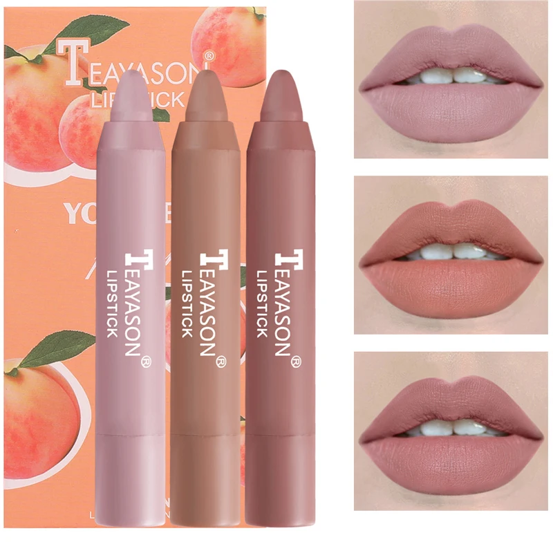 

3pcs/set Velvet Matte Lipsticks Set Long Lasting Sexy Red Lip Stick Tint Pen Waterproof Makeup Cosmetic Mineral Pigment Batom