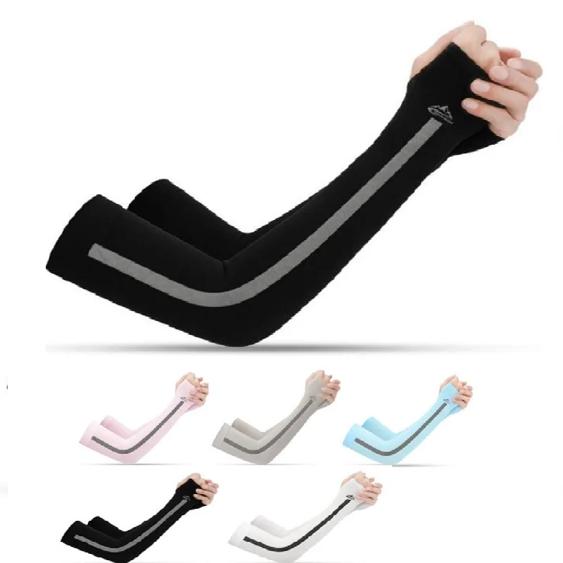 1Pair Unisex Arm Sleeve Guard Women Men Sports Sleeves Sun UV Protection Hand Cover Support Running Fishing Cycling Sleeves