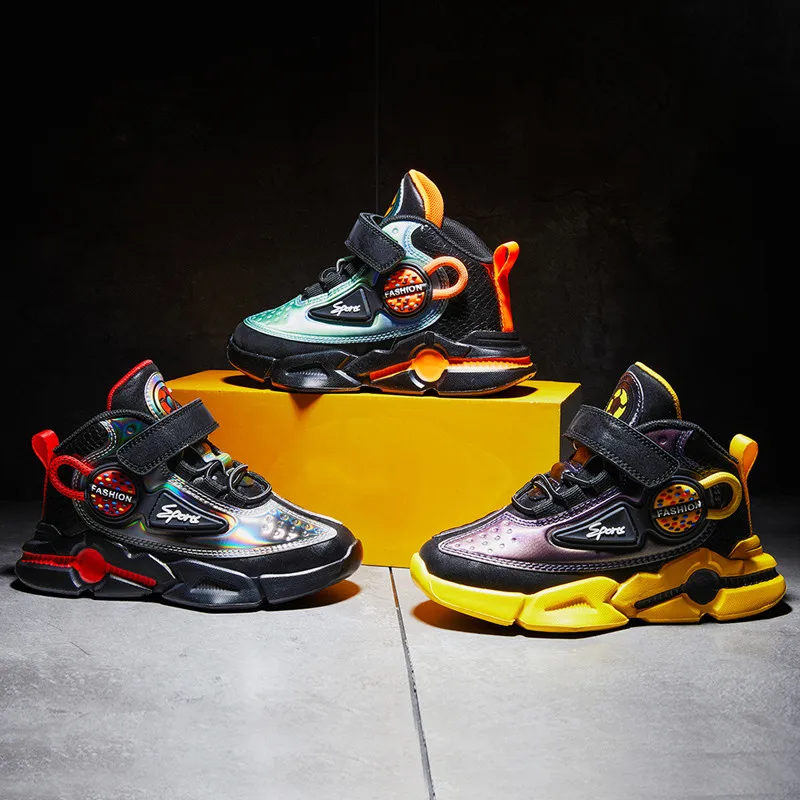 

2021 Boys New Waterproof Shoes Autumn Children's Sneakers Basketball Sports Shoes for Boys High Quality Running Kids Shoes