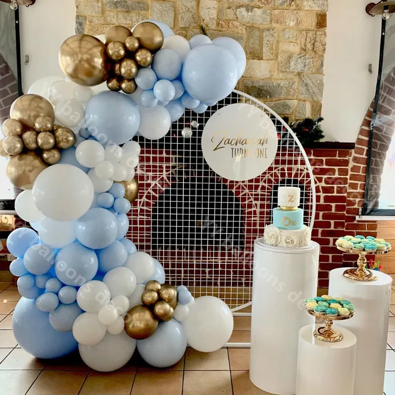 Глобальный шар гирлянда арочный комплект пастельный металлический золотой