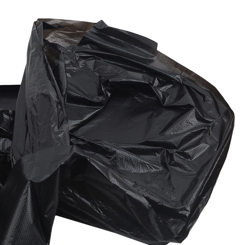 

50 Pcs/Set Big Capacity Trash Bag Heavy Duty 15 Gallon Extra Large Commercial Trash Bag Garbage Yard Black Hotel Market TrashBag