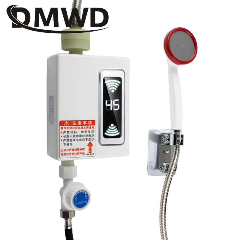 Безрезервуарный кран для ванной и кухни мгновенный Электрический нагреватель