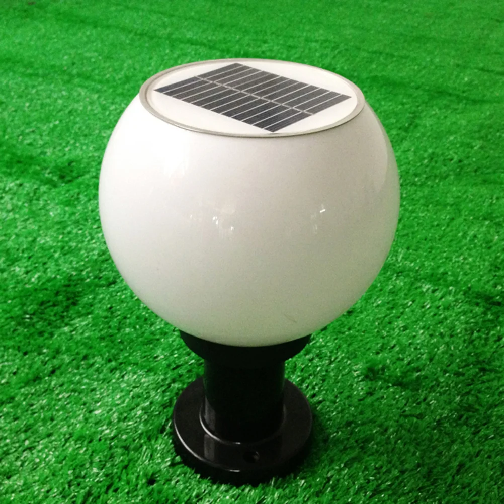 

LED 200MM Solar Wall Pillar Lamp Outdoor Round Round Light(White)