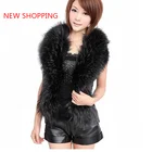 Женская куртка из искусственного меха, теплая кожаная куртка без рукавов с имитацией меха енота в стиле пэчворк, Осень-зима 2021