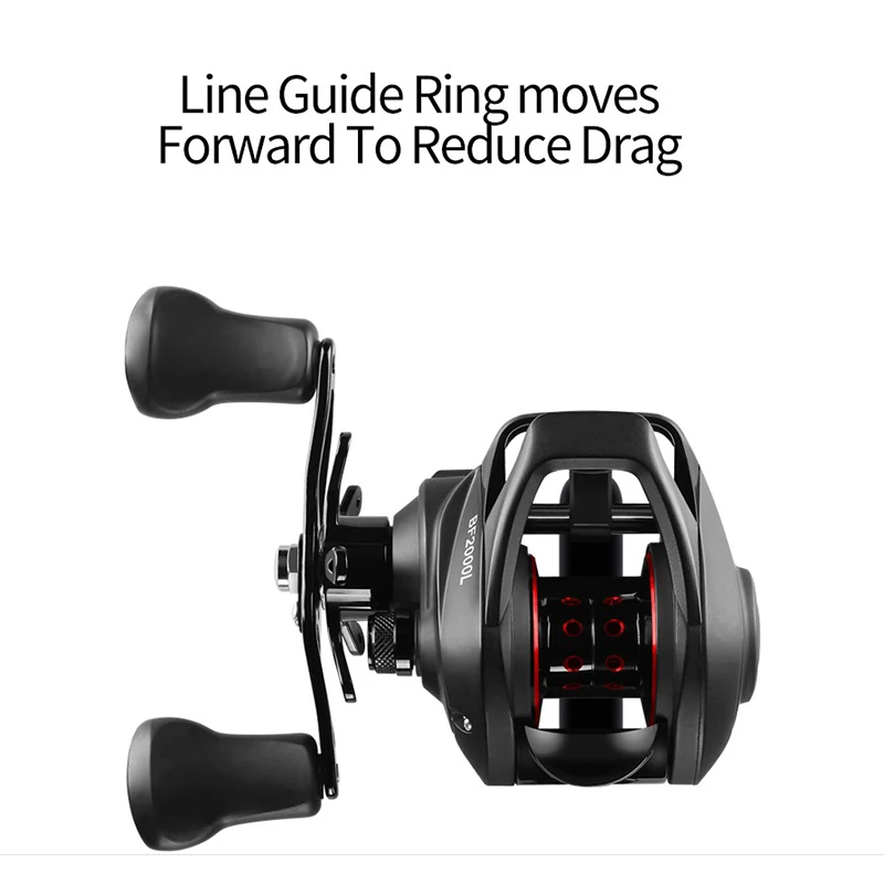 

LINNHUE Baitcasting Reel BF2000 High Speed 7.2:1 Right Hand Fresh Saltwater Ultra Light reels Carp Lure fishing Send Hooks