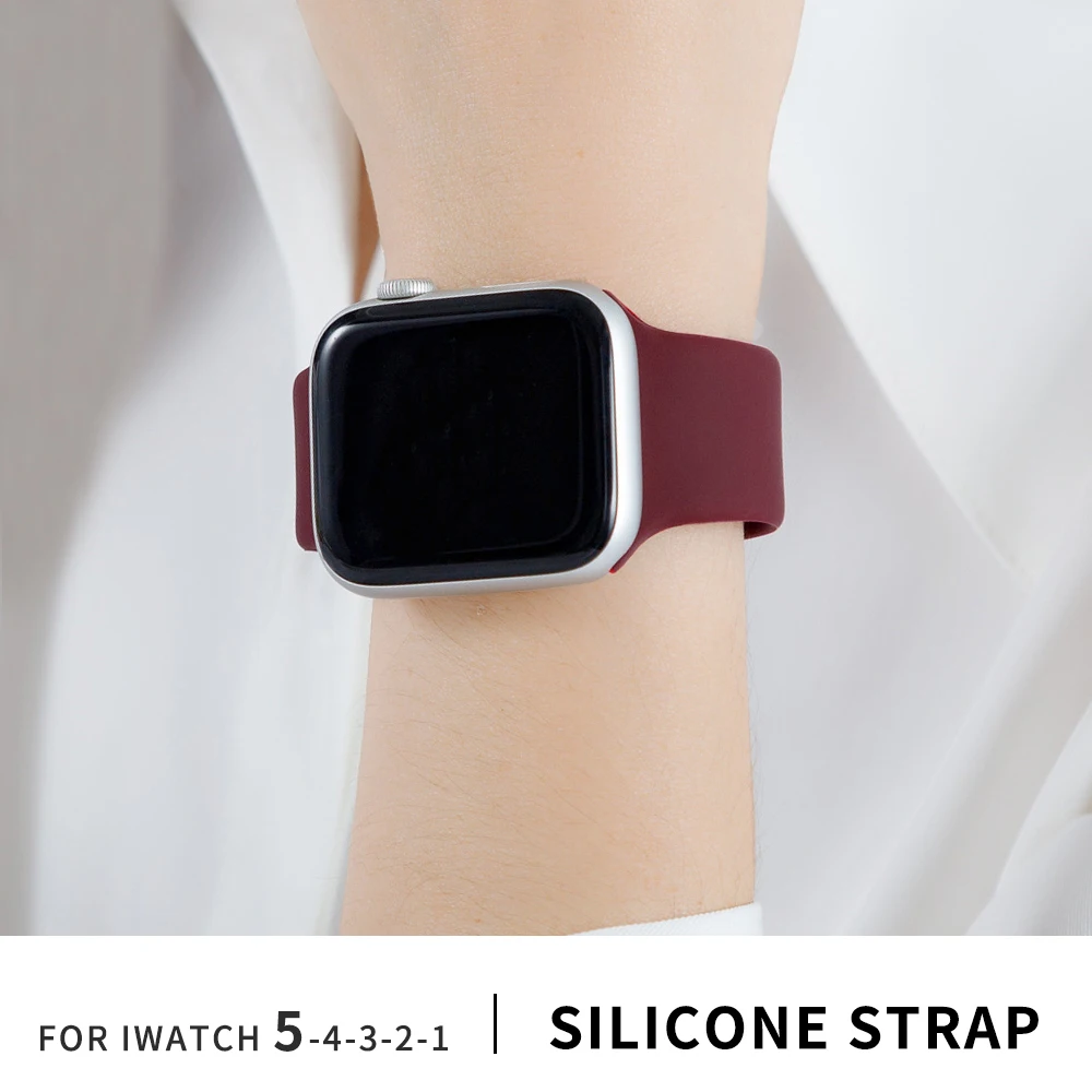 Мягкий силиконовый сменный спортивный ремешок для 38 мм Apple Watch Series1 2 3 4 5 42 мм ремешок для наручных браслетов для iWatch Sports Edition