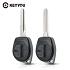 Новинка, силиконовый чехол KEYYOU для Suzuki Igins Alto SX4 Vauxhall Agila 2005-2010, чехол-брелок с 2 кнопками, модифицированный чехол для автомобильного ключа