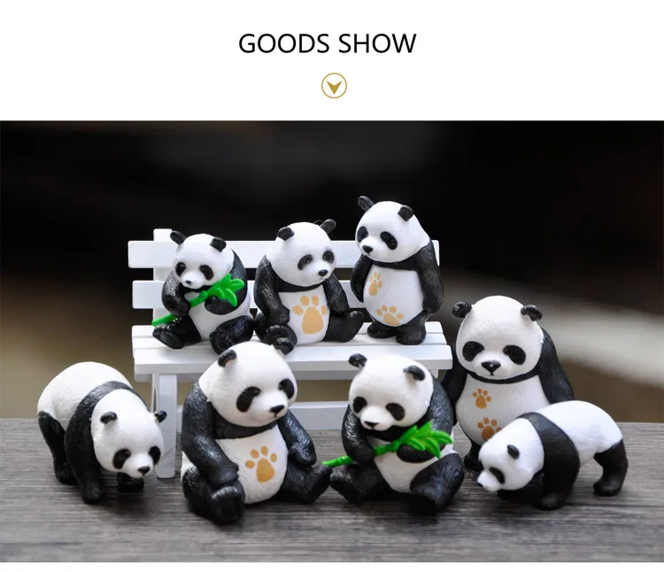 4 шт./лот честная Милая панда кукла разной формы имитация кекса фигурка животного