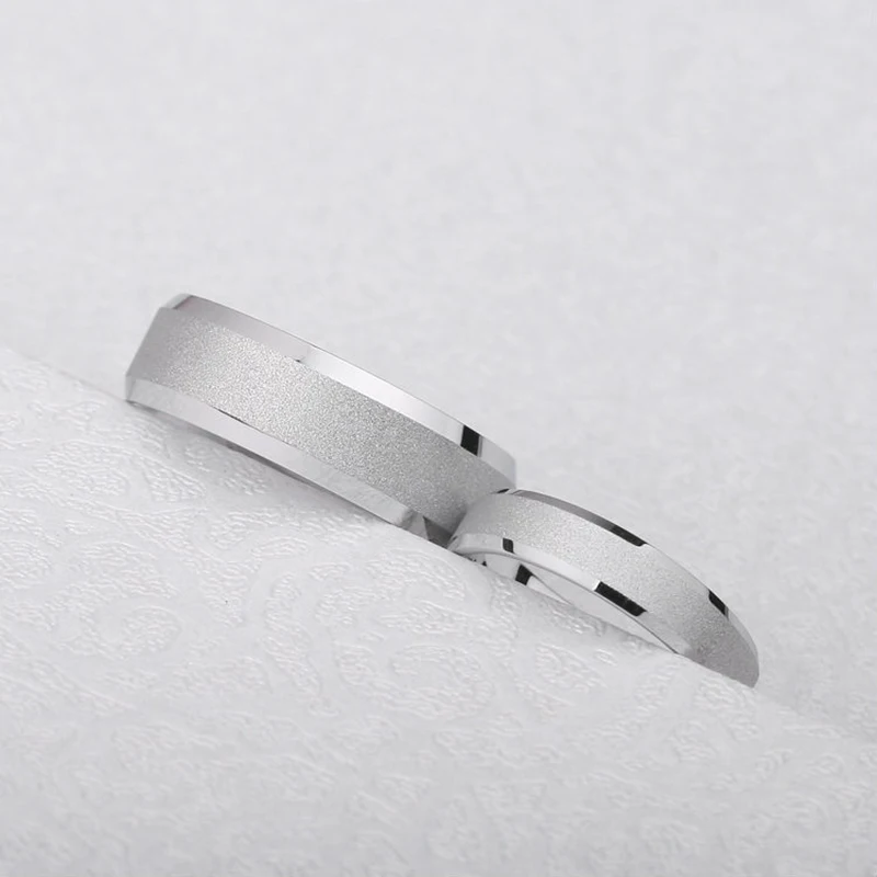 Парные ювелирные изделия карбида вольфрама обручальное кольцо Матовый центр