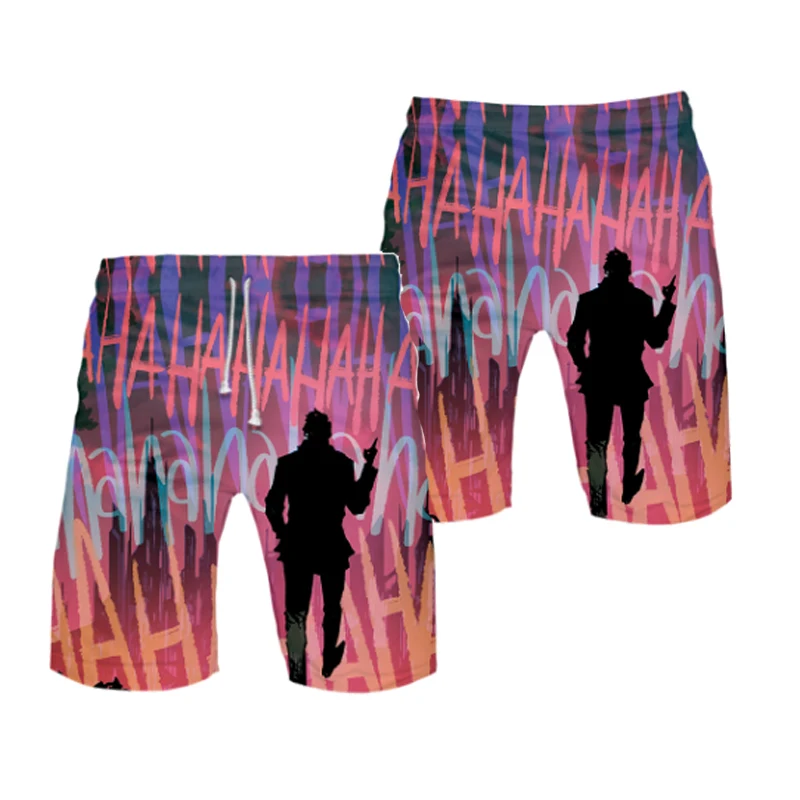 

USA Size Men Funny Beach Shorts Summer Printing Cosplay Breathable Quick Dry Joke Trunks Swim Motion On Movie Shorts