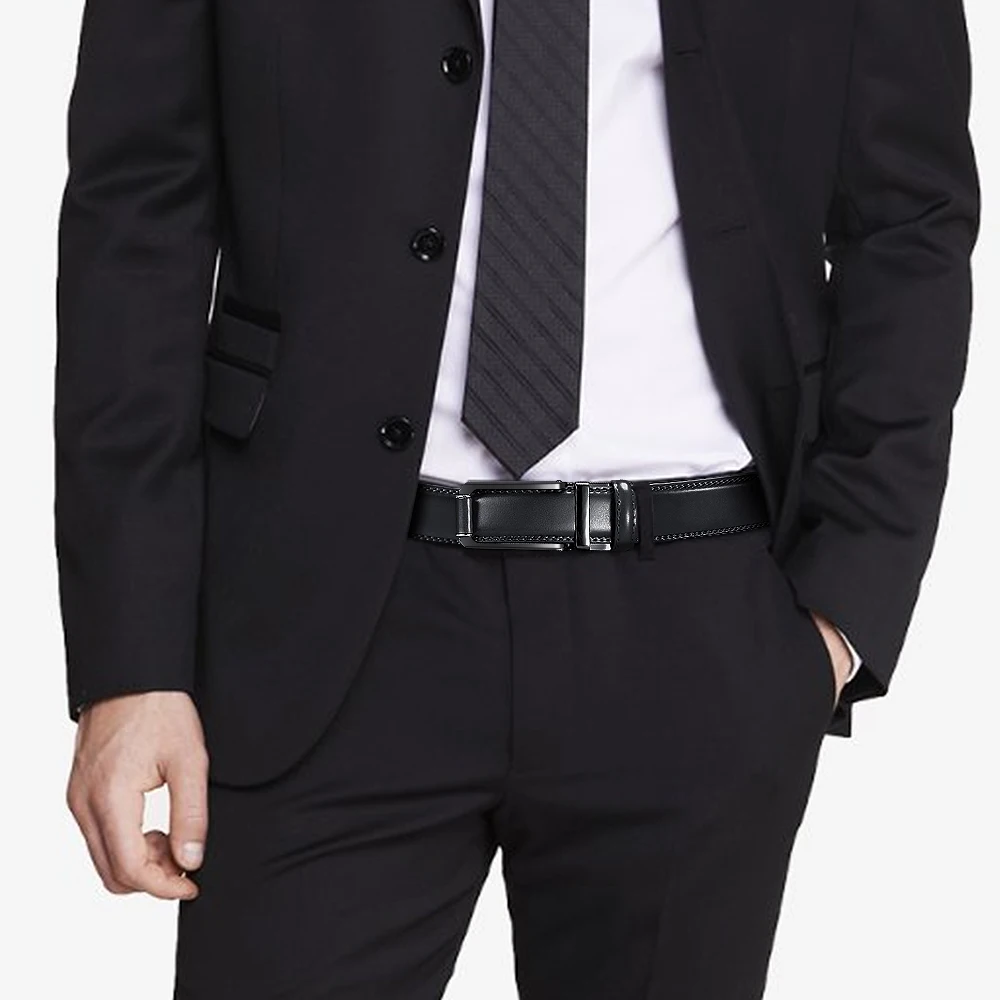 Ремень С Храповым Механизмом DOOPAI мужской модный кожаный Автоматический пояс