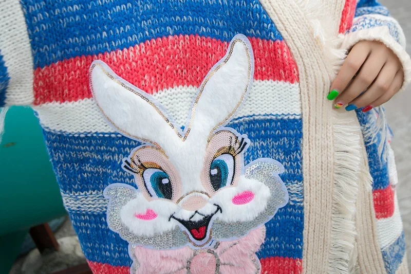 Женская осенне-зимняя элегантная одежда с цветными блоками свитер милым