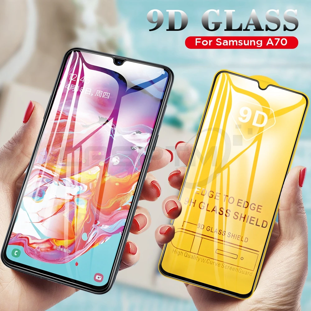 2 в 1 9D закаленное стекло для samsung Galaxy A51 A71 Экран Задняя камера объектив полное