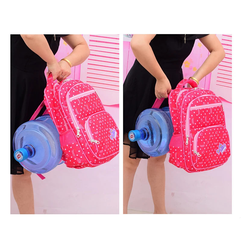 Детские школьные сумки для девочек Детский рюкзак школьный принцессы с бантом в