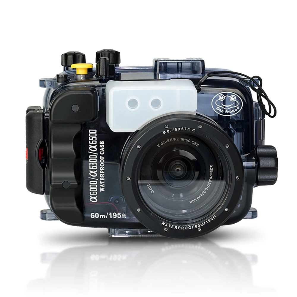130ft/40m Waterproof Box Underwater Housing Camera Diving for Sony A6000 A6300 A6500 A6400 16-50mm Bag Case Cover | Электроника