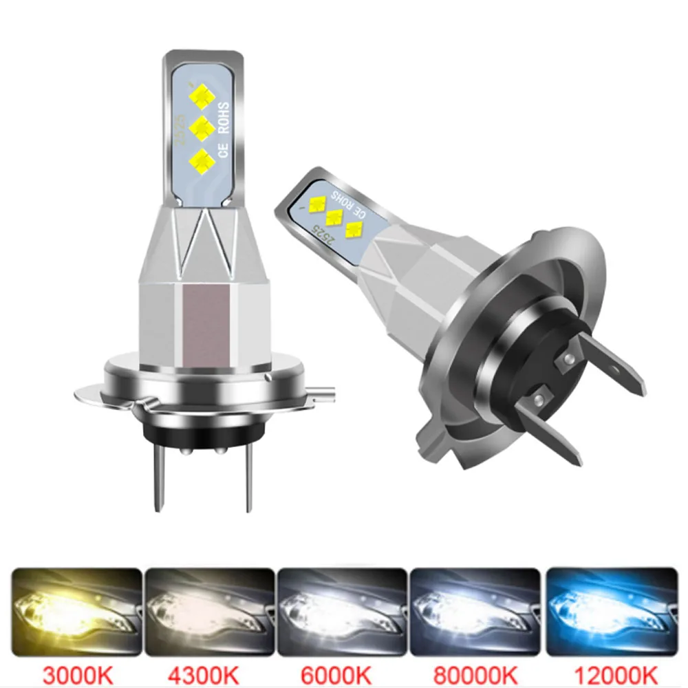 

2Pcs H4 H7 H11 H10 Turbo LED Car Headlight Bulbs 3000K 6000K H16 9005 HB3 9006 HB4 H8 Auto Lights Automobile Driving Fog Lamp